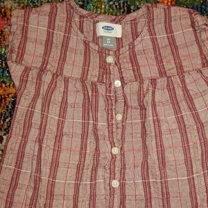Tunic plaid girls blouse